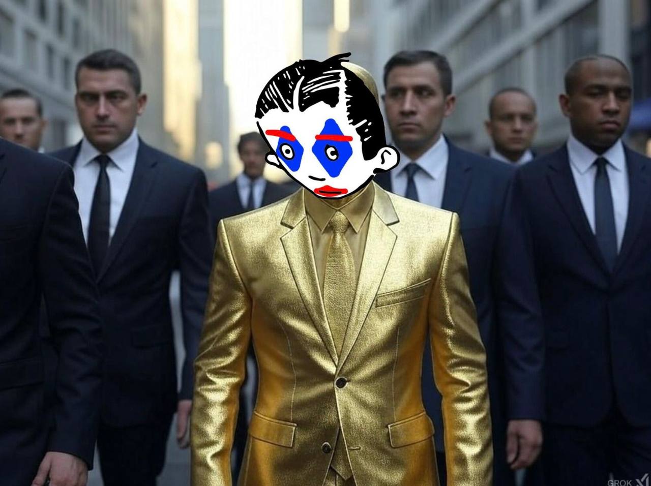 Gold suit