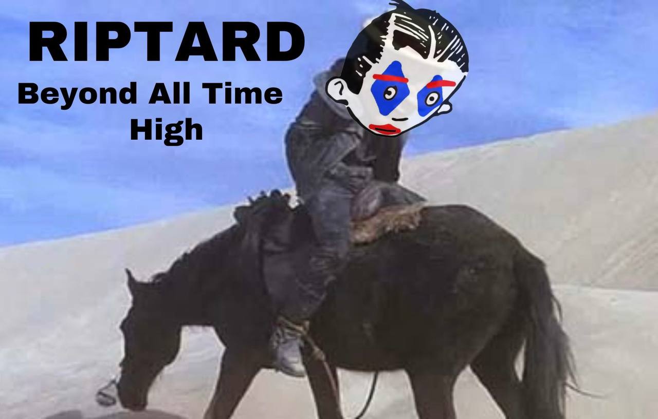 Riding horse backwards